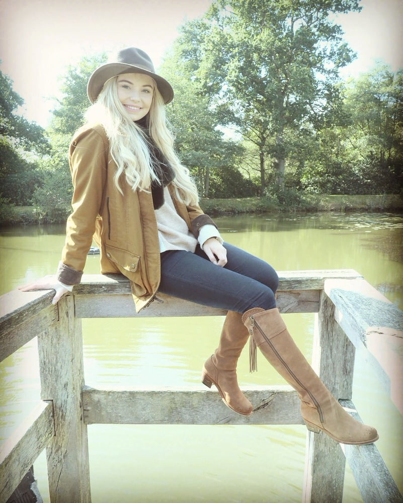 Female Celebrity Boots &amp; Leather - Georgia Toffolo #102608110