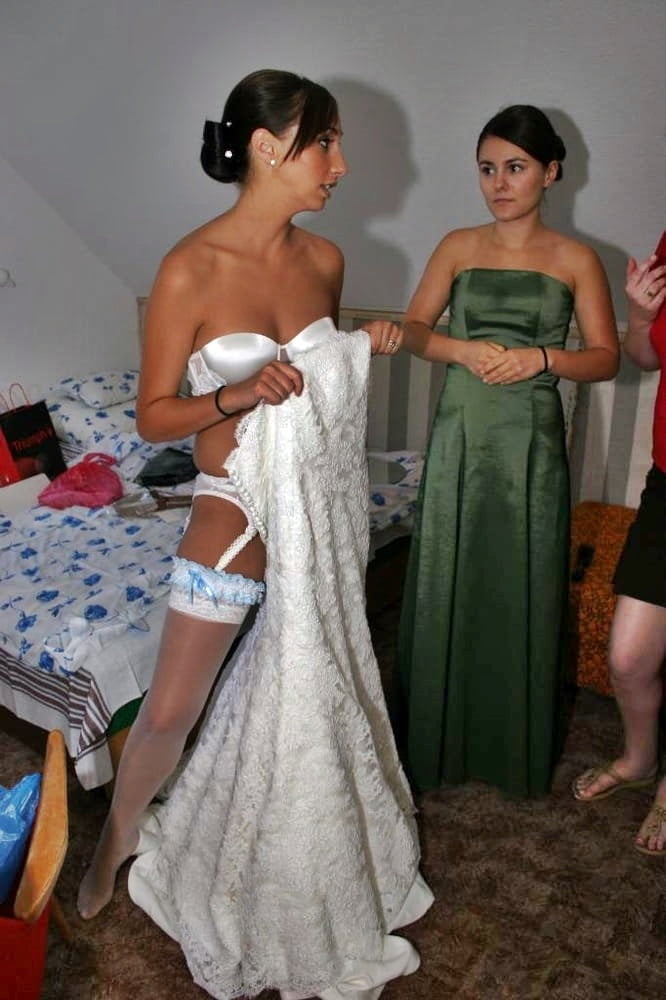 Dugun guzelleri wedding dress naylon socks evli fetish turk #94772500