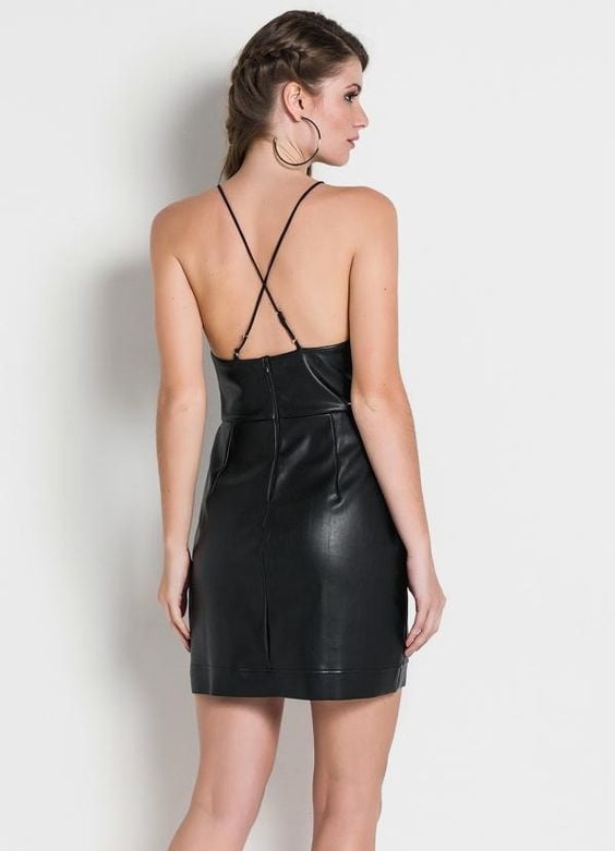 Black Leather Dress 4 - by Redbull18 #99449882