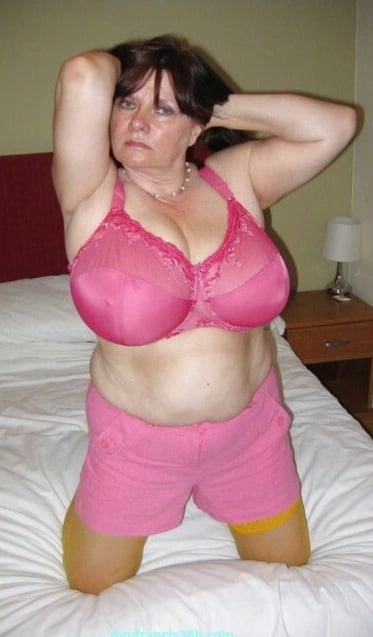 My 3rd selection of grannies &amp; matures in pink lingerie #103720690