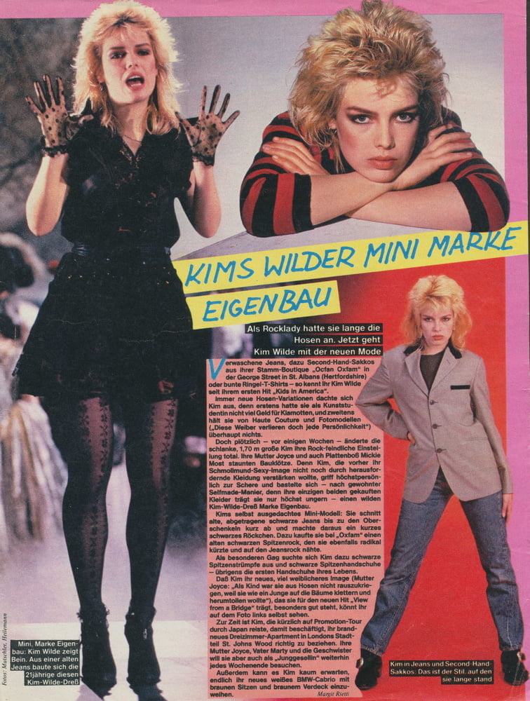 80er Jahre Sängerin Kim Wilde
 #94253069