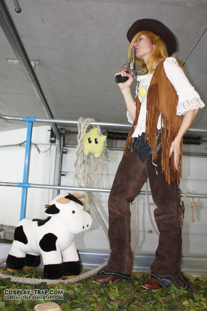 Crossdress cosplay chaps cowgirl Rosalina #106797743