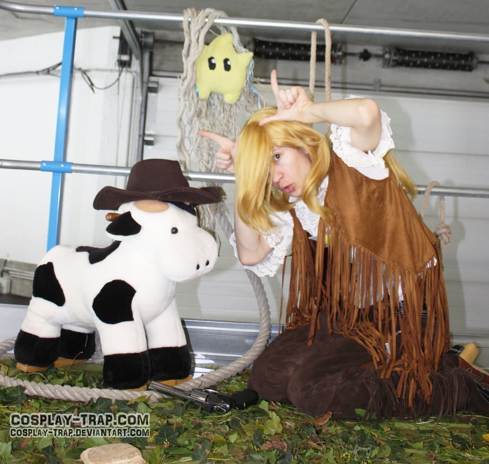 Crossdress cosplay chaps cowgirl Rosalina #106797750