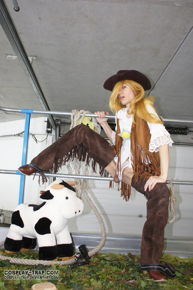 Crossdress cosplay chaps cowgirl Rosalina #106797752