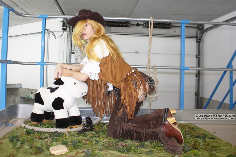 Crossdress cosplay chaps cowgirl Rosalina #106797755