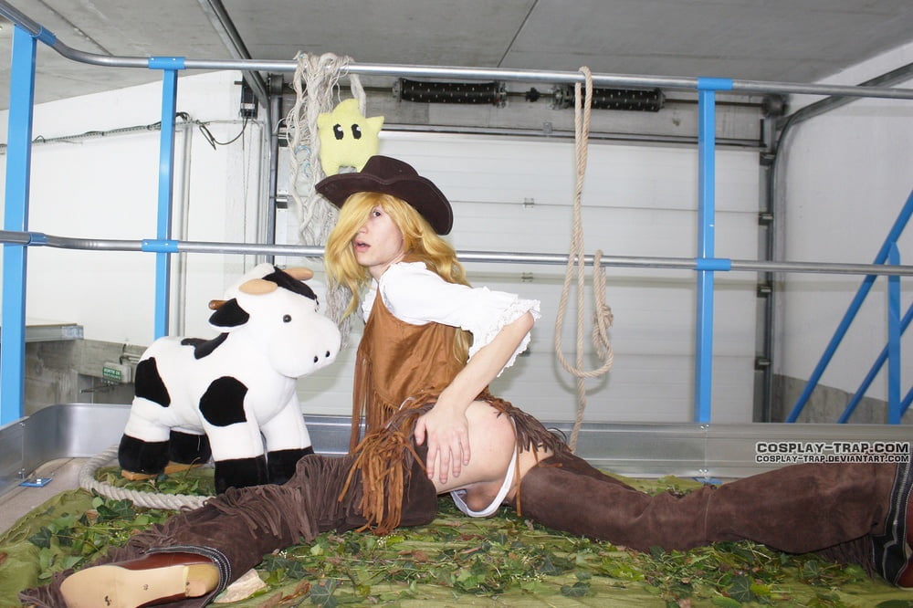 Crossdress cosplay chaps cowgirl Rosalina #106797758