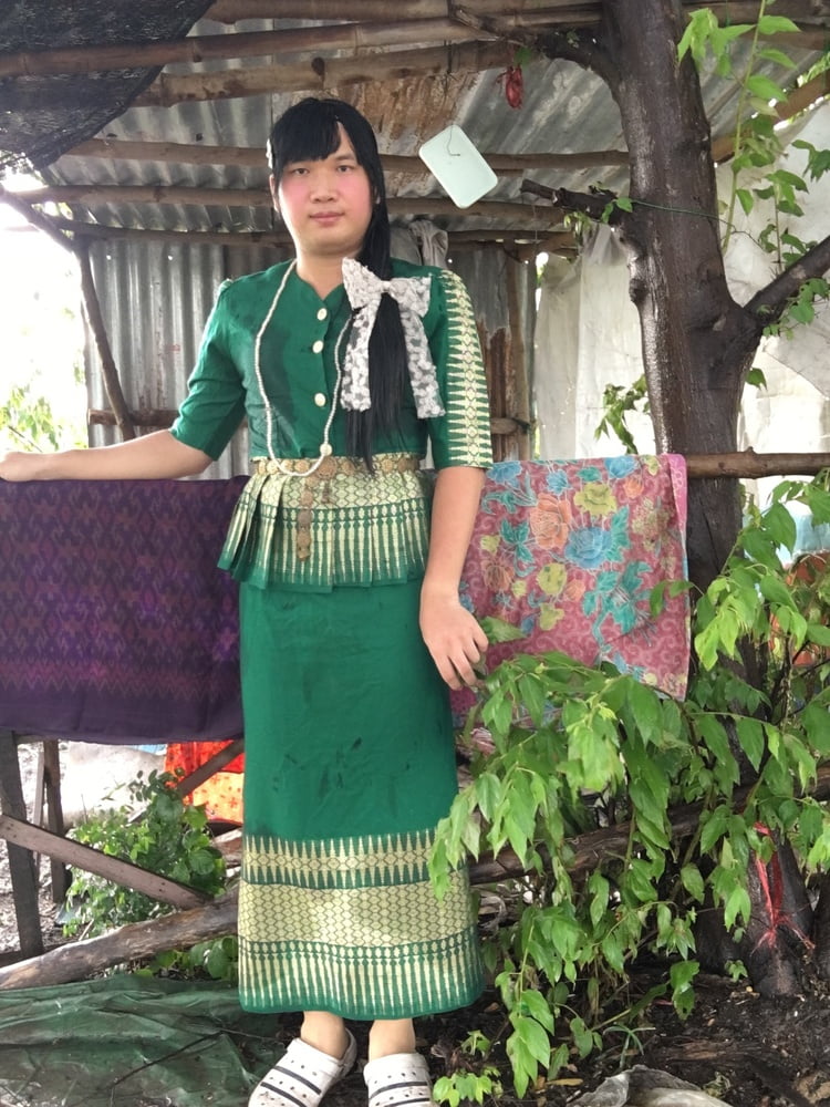 Thai dress green EP.1 #106848154
