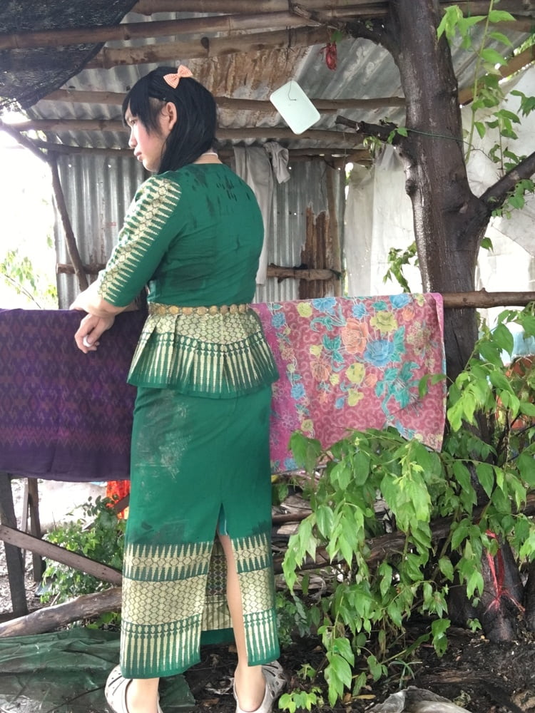 Thai dress green EP.1 #106848161