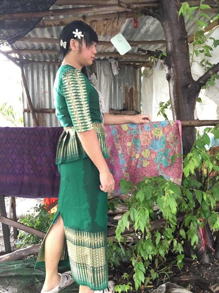 Thai dress green EP.1 #106848162