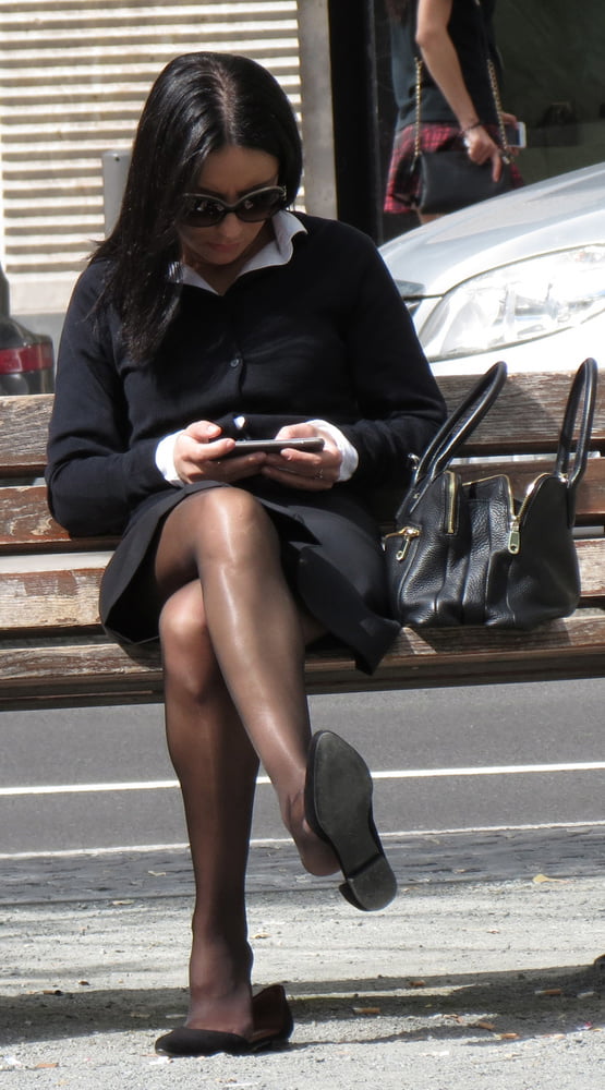 Street Pantyhose - Clueless Euro Bitches on the Streets #97943843