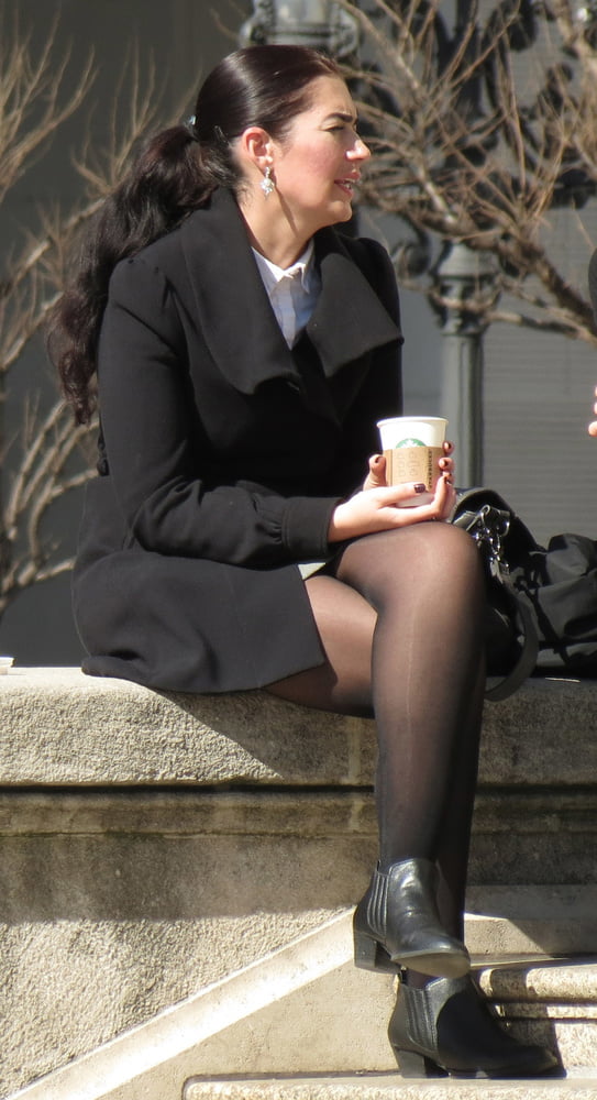 Street Pantyhose - Clueless Euro Bitches on the Streets #97943847