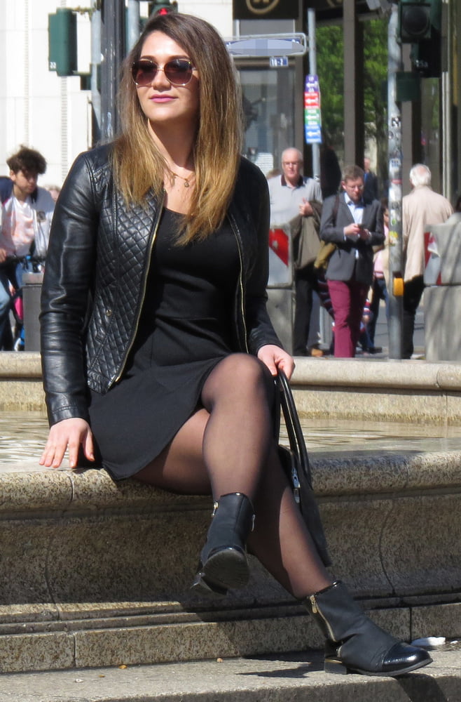 Street Pantyhose - Clueless Euro Bitches on the Streets #97943849