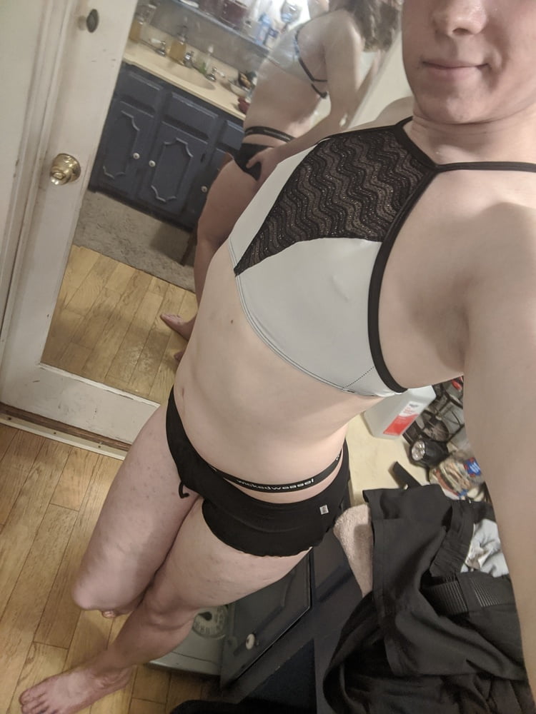 Sheer Bikini Top and Booty Shorts #106972214