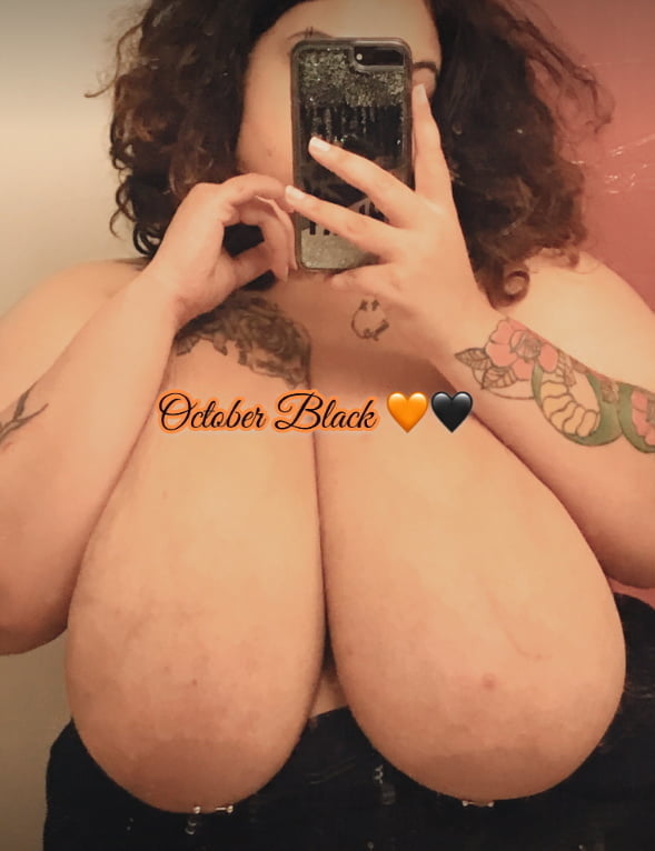 Monster Tits On Chubby Ebony Babe October #96885557