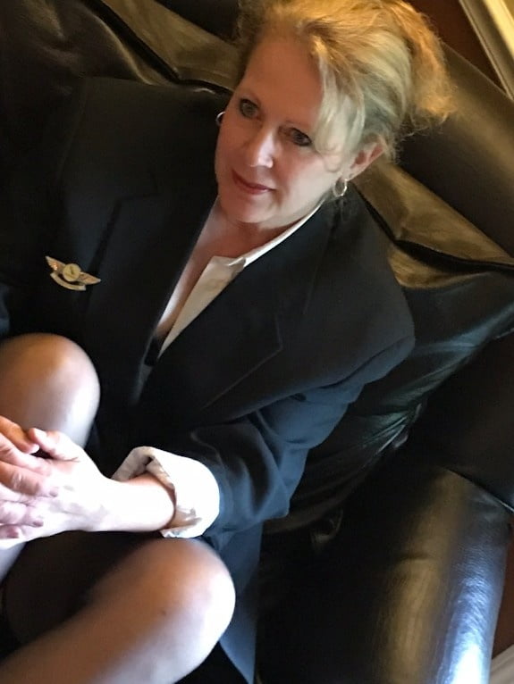 Mature flight attendant Julie #101807056