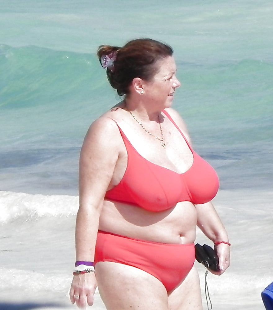 BBW matures and grannies at the beach 506 #104026588