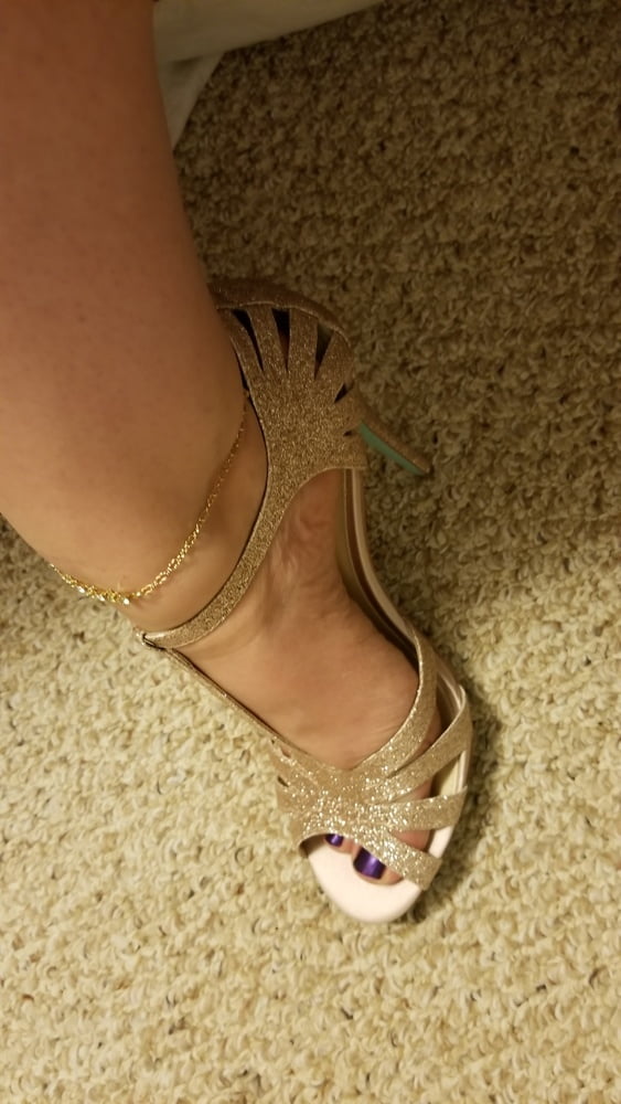 Playing in my shoe closet pretty feet heels flats milf  wife #107233324