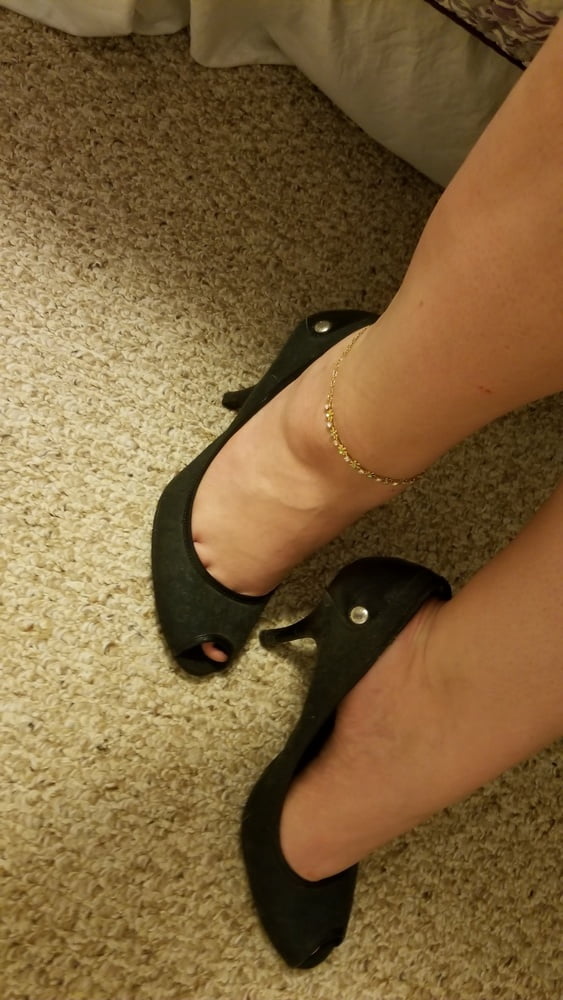 Playing in my shoe closet pretty feet heels flats milf  wife #107233325