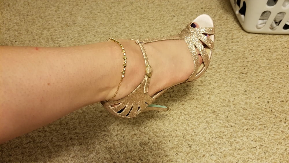 Playing in my shoe closet pretty feet heels flats milf  wife #107233332