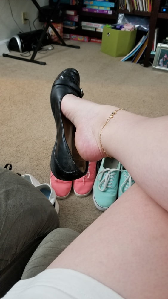 Playing in my shoe closet pretty feet heels flats milf  wife #107233337