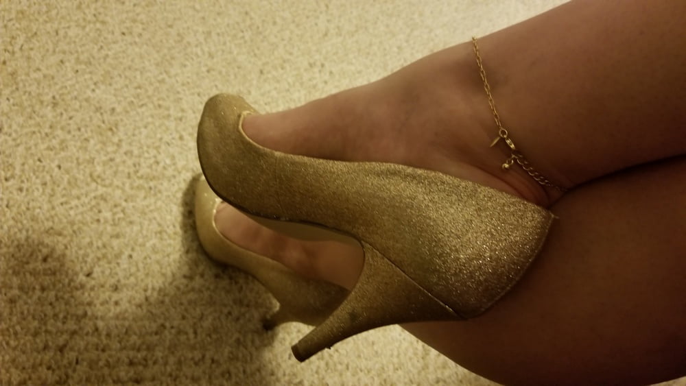 Playing in my shoe closet pretty feet heels flats milf  wife #107233341