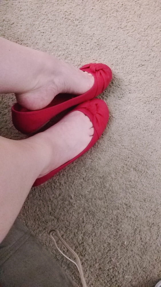Playing in my shoe closet pretty feet heels flats milf  wife #107233350