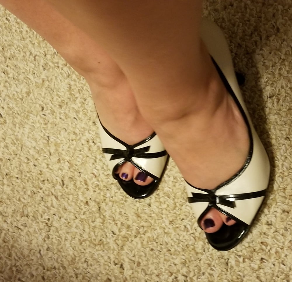 Playing in my shoe closet pretty feet heels flats milf  wife #107233354