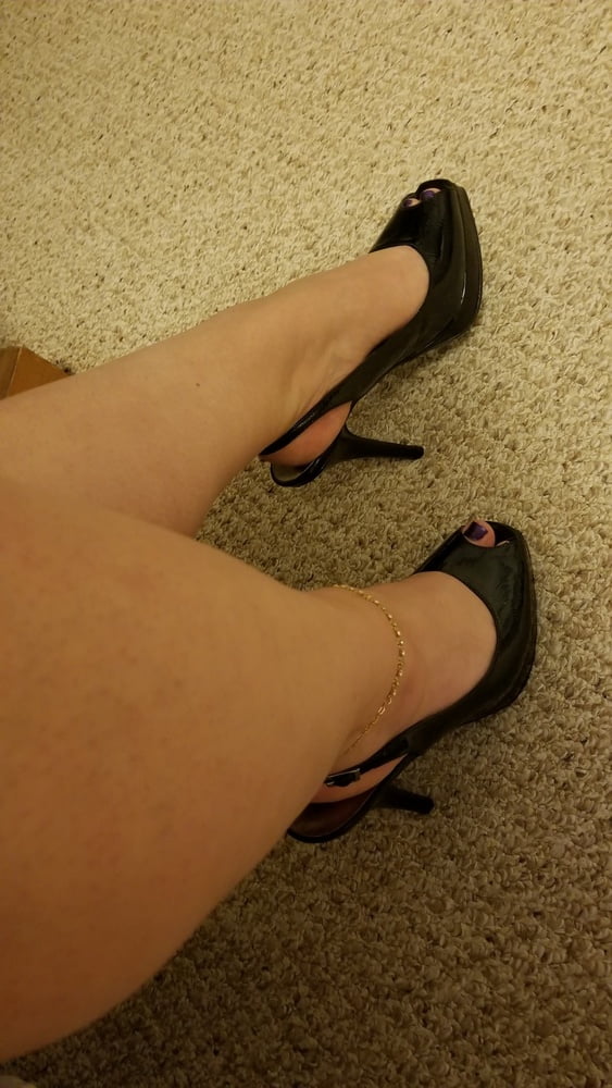 Playing in my shoe closet pretty feet heels flats milf  wife #107233356