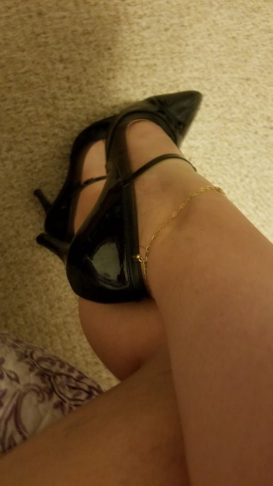 Playing in my shoe closet pretty feet heels flats milf  wife #107233364
