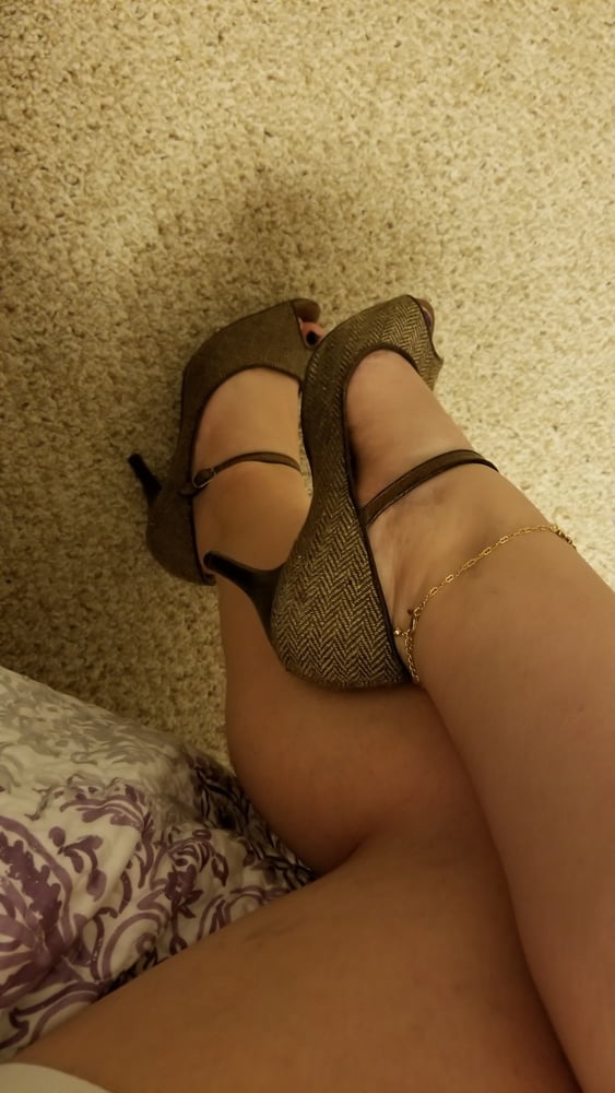 Playing in my shoe closet pretty feet heels flats milf  wife #107233368
