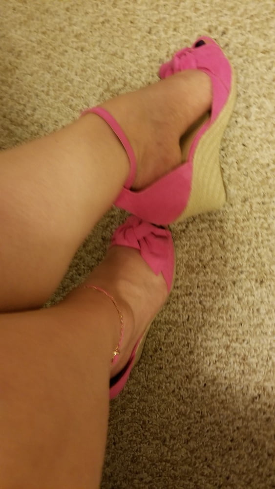 Playing in my shoe closet pretty feet heels flats milf  wife #107233369