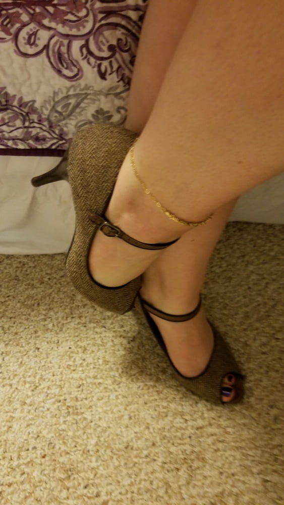 Playing in my shoe closet pretty feet heels flats milf  wife #107233370