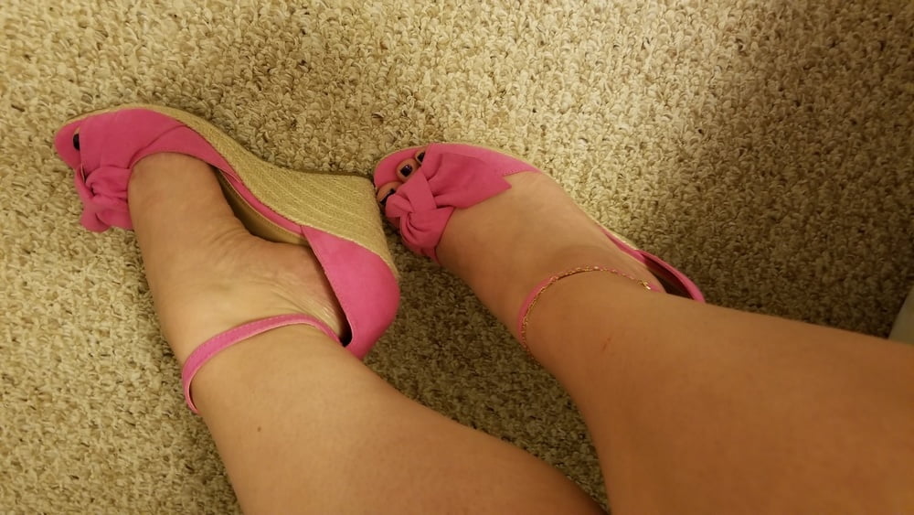 Playing in my shoe closet pretty feet heels flats milf  wife #107233371