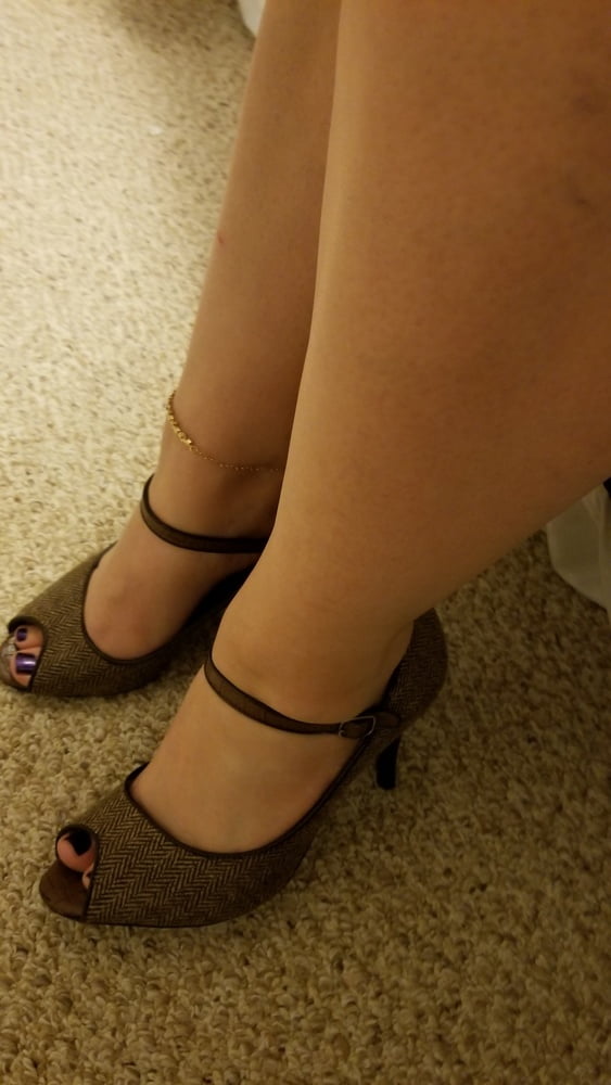 Playing in my shoe closet pretty feet heels flats milf  wife #107233372