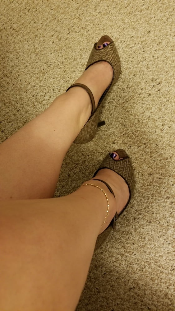 Playing in my shoe closet pretty feet heels flats milf  wife #107233374