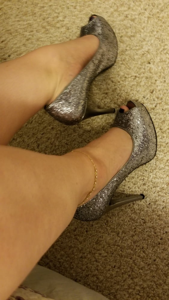 Playing in my shoe closet pretty feet heels flats milf  wife #107233376
