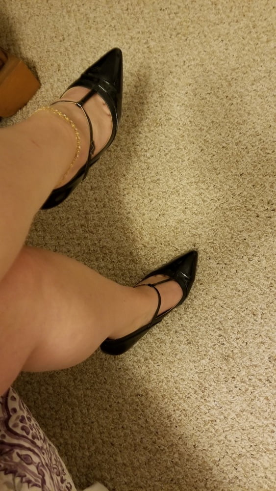 Playing in my shoe closet pretty feet heels flats milf  wife #107233378