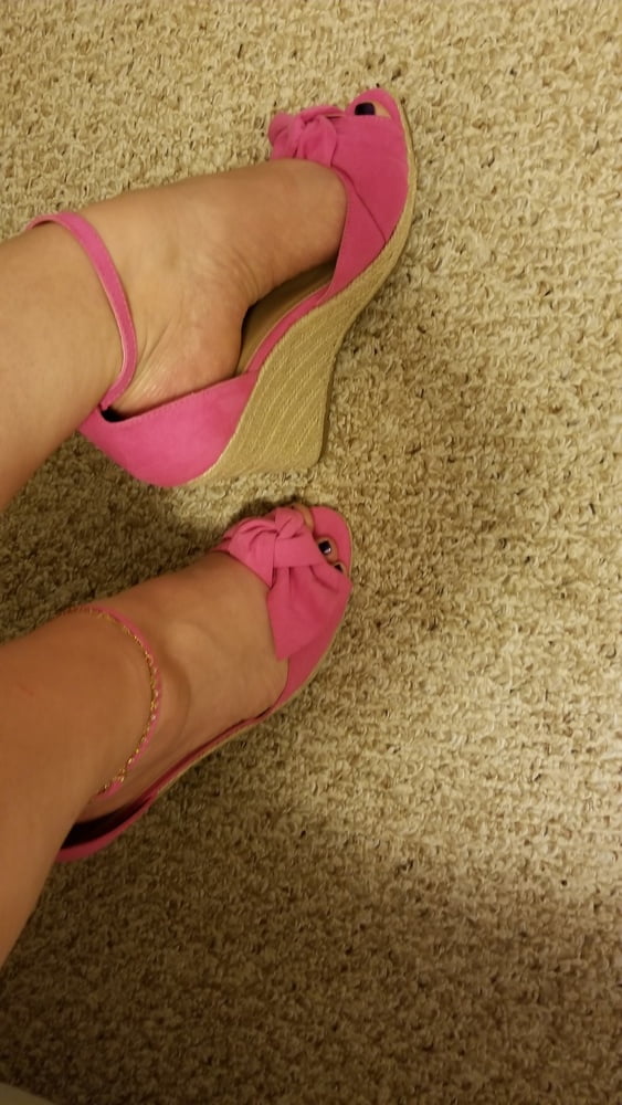 Playing in my shoe closet pretty feet heels flats milf  wife #107233379