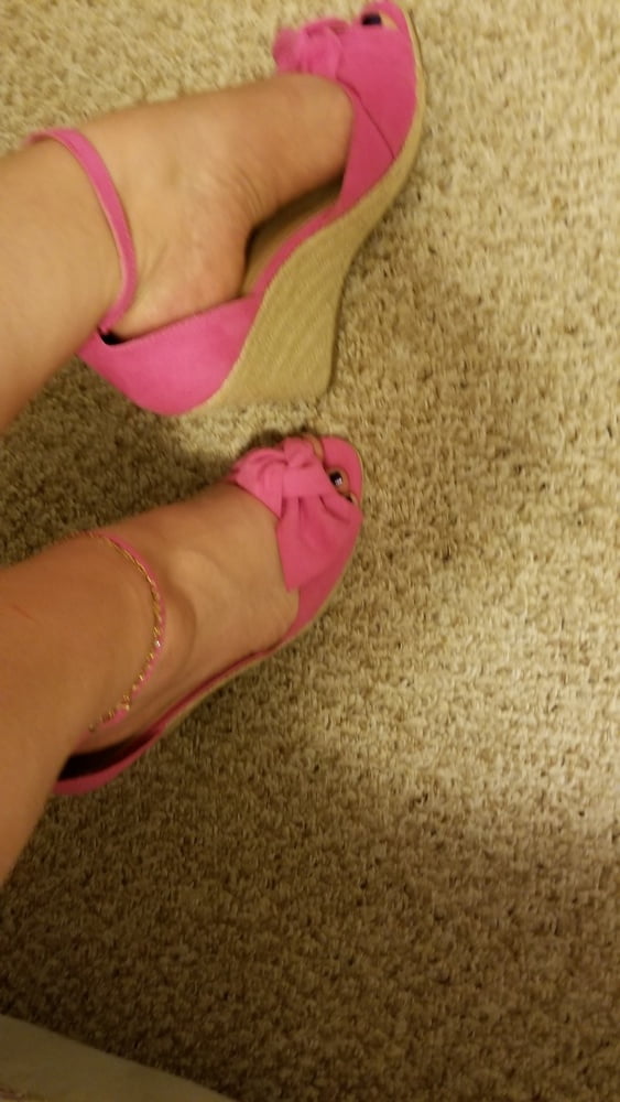 Playing in my shoe closet pretty feet heels flats milf  wife #107233380
