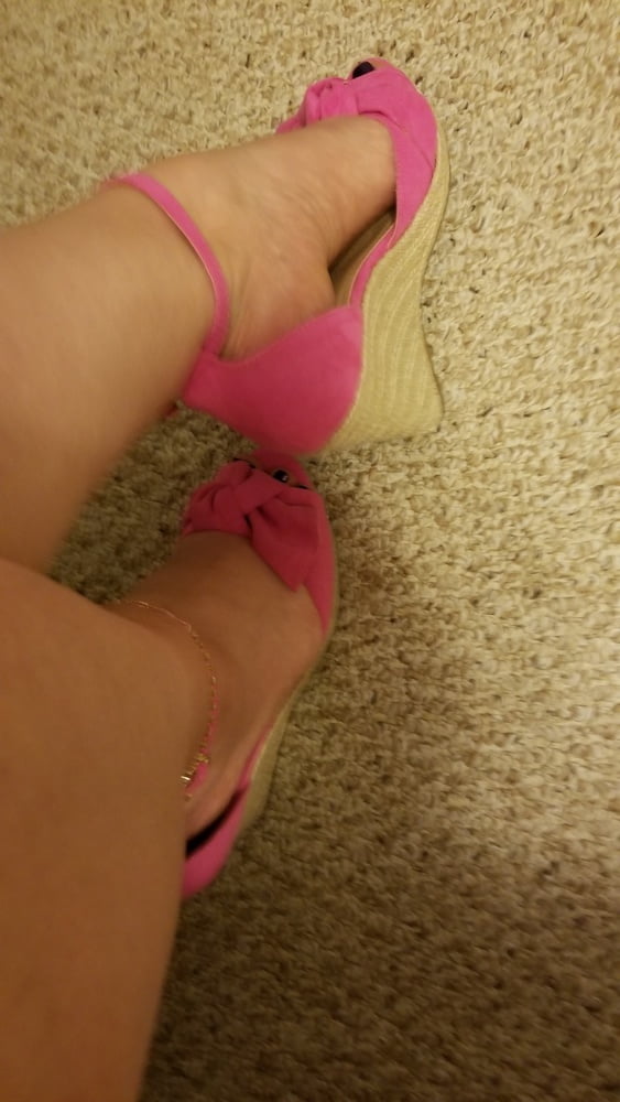 Playing in my shoe closet pretty feet heels flats milf  wife #107233382