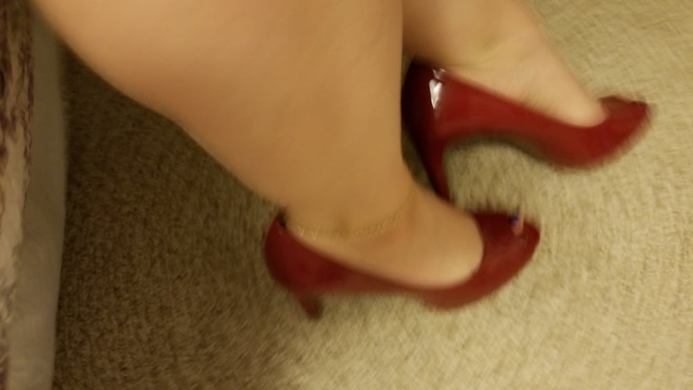 Playing in my shoe closet pretty feet heels flats milf  wife #107233383