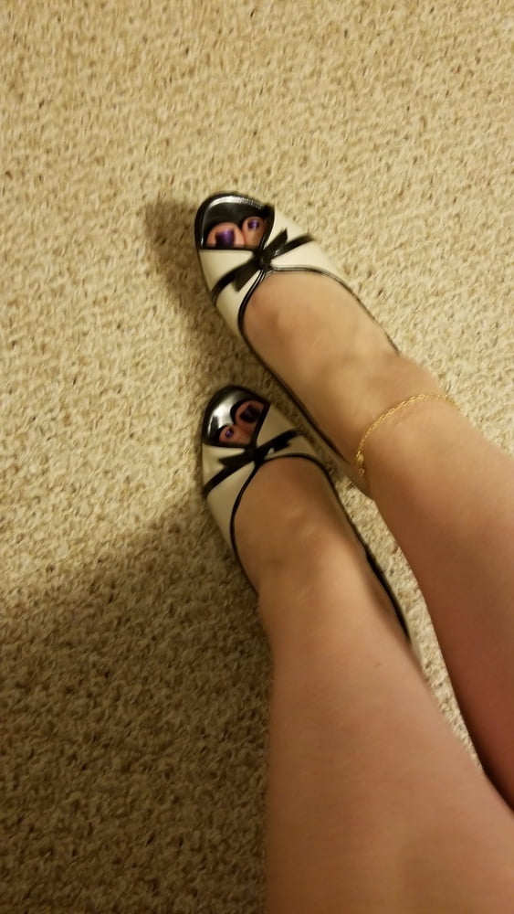 Playing in my shoe closet pretty feet heels flats milf  wife #107233395