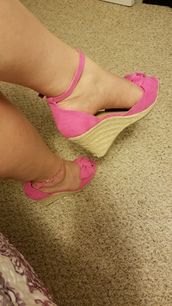 Playing in my shoe closet pretty feet heels flats milf  wife #107233396