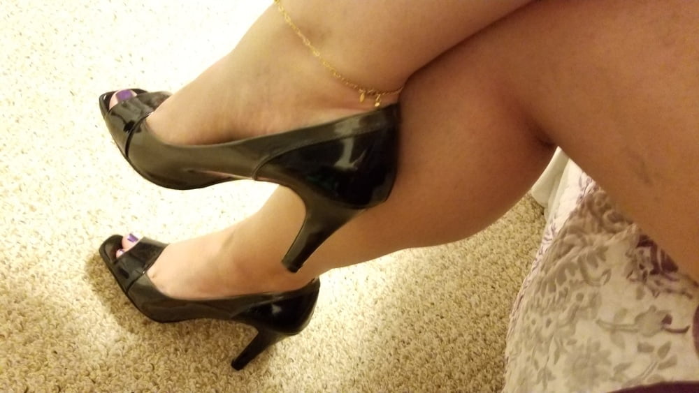 Playing in my shoe closet pretty feet heels flats milf  wife #107233397