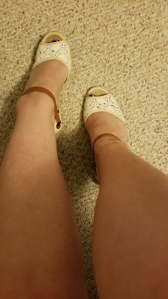 Playing in my shoe closet pretty feet heels flats milf  wife #107233398