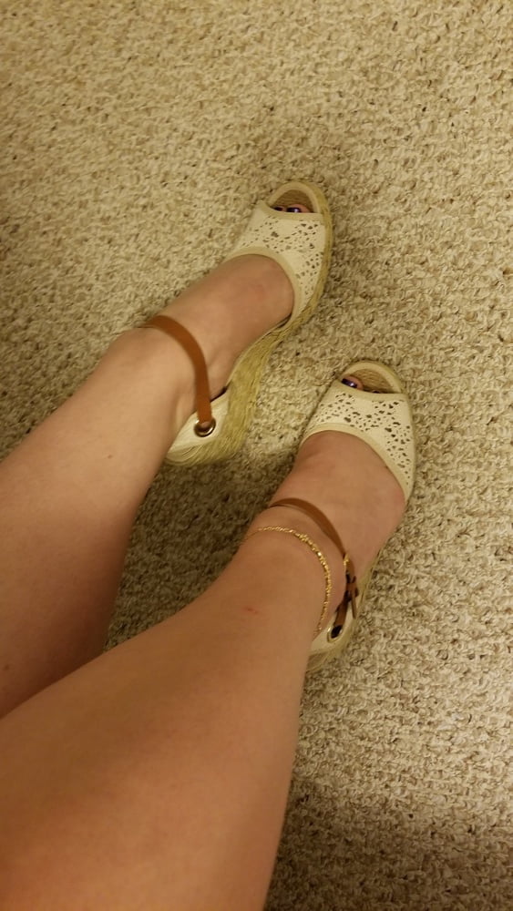 Playing in my shoe closet pretty feet heels flats milf  wife #107233400