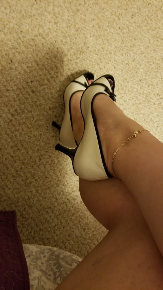 Playing in my shoe closet pretty feet heels flats milf  wife #107233402