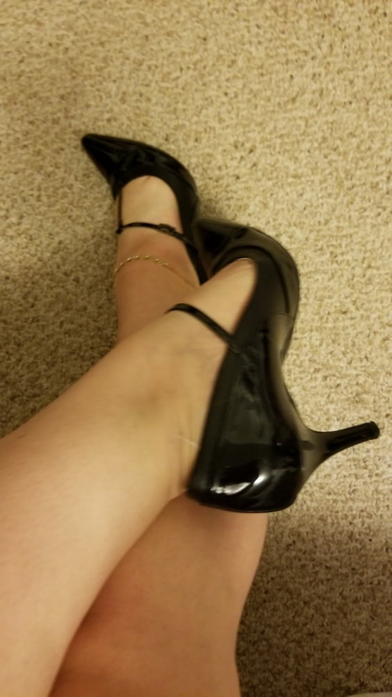 Playing in my shoe closet pretty feet heels flats milf  wife #107233404