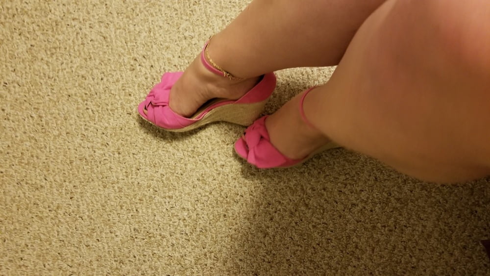 Playing in my shoe closet pretty feet heels flats milf  wife #107233405