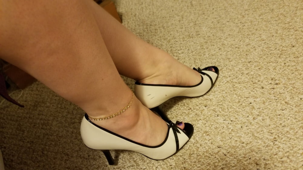 Playing in my shoe closet pretty feet heels flats milf  wife #107233406